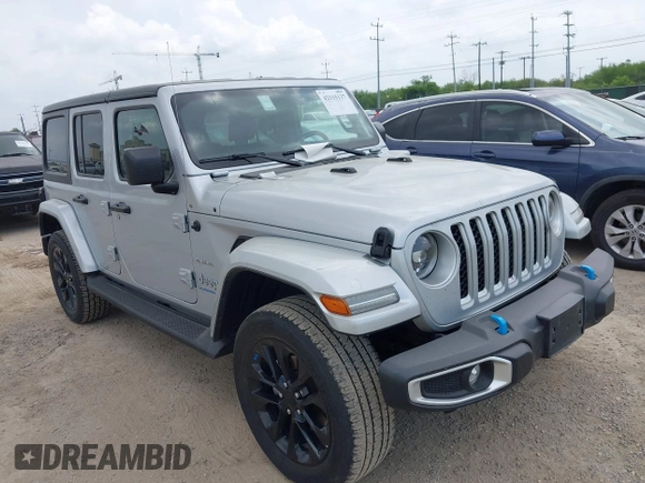 2023 Jeep Wrangler Sahara with VIN 1C4JJXP62PW627455, listed as a IAAI auction lot 42115137 with 62,143 mi miles and . Bid and sale history available at DreamBid. Image 6.