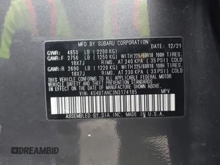 2022 Subaru Outback Limited с VIN 4S4BTANC3N3174185, выставлен на аукционе IAAI как лот 42672192 с пробегом 36 003 миль миль и . История ставок и продаж доступна на DreamBid. Изображение 9.