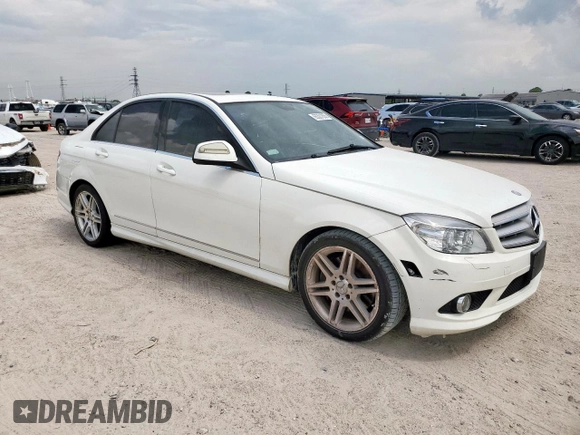 2008 Mercedes-Benz C 350 Sport with VIN WDDGF56X28F054493, listed as a Copart auction lot 65301855 with 175,085 mi miles and Clean title. Bid and sale history available at DreamBid. Image 4.