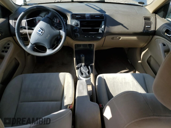 2003 Honda Civic EX with VIN 2HGES25783H618685, listed as a Copart auction lot 50200425 with 157,582 mi miles and Salvage Title. Bid and sale history available at DreamBid. Image 8.