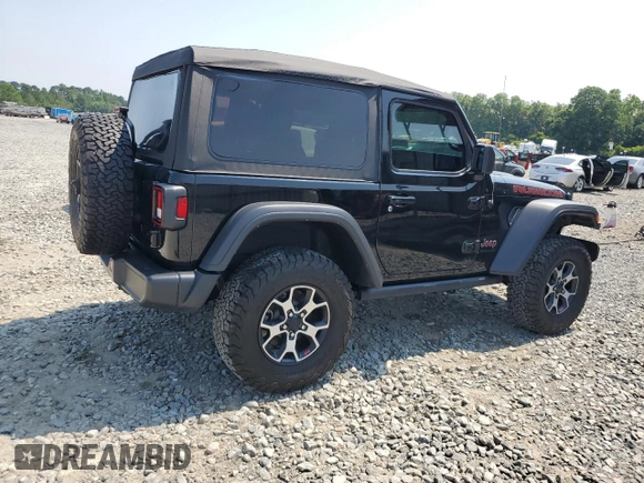 2022 Jeep Wrangler Rubicon with VIN 1C4HJXCG9NW197322, listed as a Copart auction lot 59984775 with 35,374 mi miles and Salvage title. Bid and sale history available at DreamBid. Image 3.