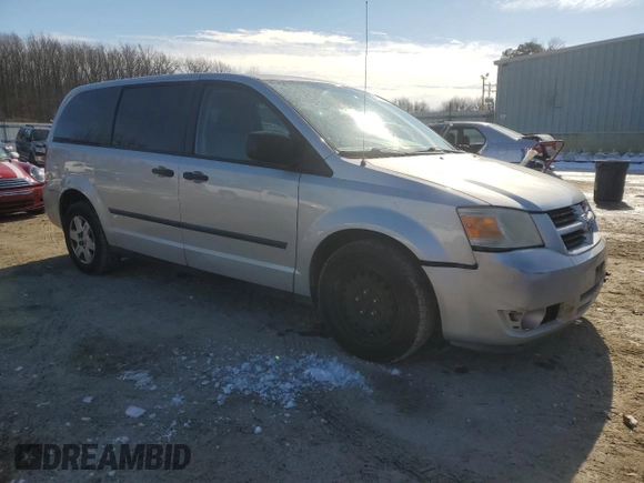 2008 Dodge Grand Caravan SE with VIN 2D8HN44H08R124476, listed as a Copart auction lot 42181255 with 191,455 mi miles and Salvage Title. Bid and sale history available at DreamBid. Image 4.