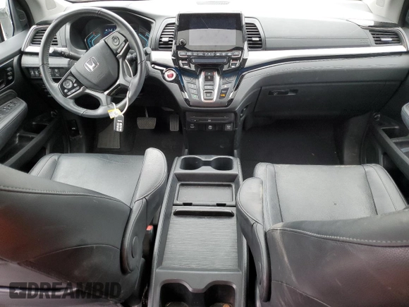 2021 Honda Odyssey Touring with VIN 5FNRL6H84MB027804, listed as a Copart auction lot 50535175 with 28,750 mi miles and Salvage Title. Bid and sale history available at carsss.com. Image 8.