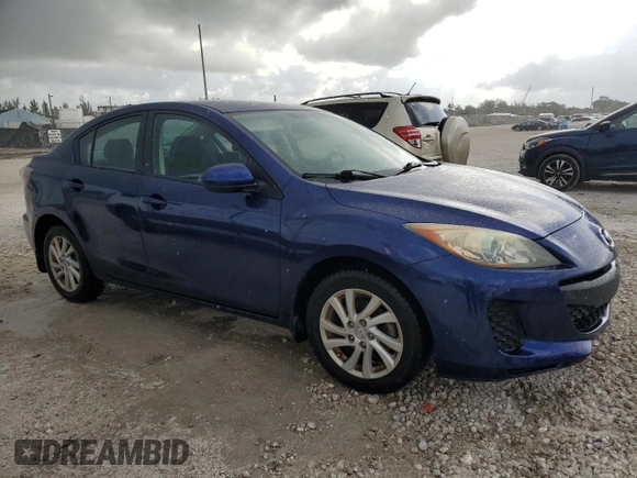 2012 Mazda 3 i Touring with VIN JM1BL1V74C1574174, listed as a Copart auction lot 55396575 with 60,109 mi miles and Salvage Title. Bid and sale history available at DreamBid. Image 4.