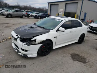 2010 Mitsubishi Lancer GTS with VIN JA32U8FW1AU026297, listed as a Copart auction lot 80580974 with 186,384 mi miles and Salvage Title. Bid and sale history available at DreamBid. Image 1.