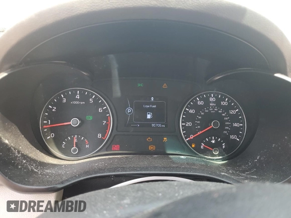 2018 Kia Optima S with VIN 5XXGT4L35JG235075, listed as a Copart auction lot 60604425 with 95,705 mi miles and Salvage title. Bid and sale history available at DreamBid. Image 9.