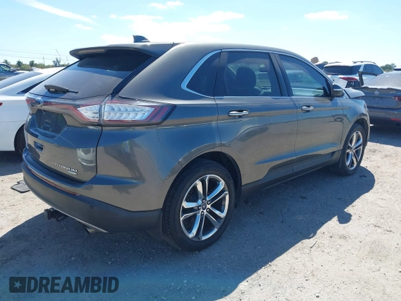 2016 Ford Edge Titanium with VIN 2FMPK3K9XGBB57187, listed as a IAAI auction lot 41850643 with 77,540 mi miles. Bid and sale history available at carsss.com. Image 4.