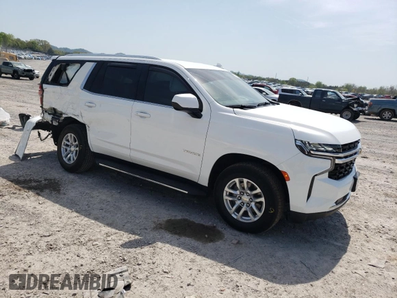 2021 Chevrolet Tahoe LS z VIN 1GNSKMKD0MR315982, wystawiony jako Copart lot #52740585 z przebiegiem 54 954 mil mil oraz Szkoda całkowita • Salvage title. Historia ofert i sprzedaży dostępna na DreamBid. Obrazek 4.