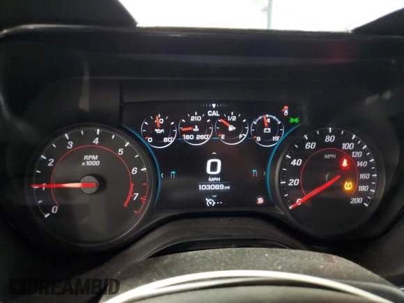 2017 Chevrolet Camaro 2SS z VIN 1G1FG1R72H0189573, wystawiony jako Copart lot #58092845 z przebiegiem 103 089 mil mil oraz Szkoda całkowita • Salvage title. Historia ofert i sprzedaży dostępna na DreamBid. Obrazek 9.