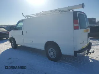 2014 Chevrolet Express Cargo Van with VIN 1GCWGFCB2E1114900, listed as a Copart auction lot 46157065 with 143,434 mi miles and Clean Title. Bid and sale history available at carsss.com. Image 2.