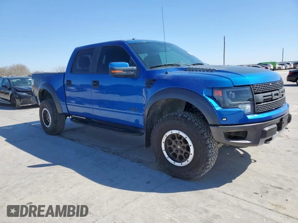 2014 Ford F-150 SVT Raptor with VIN 1FTFW1R62EFB99837, listed as a Copart auction lot 49648185 with 120,883 mi miles and Salvage Title. Bid and sale history available at carsss.com. Image 4.