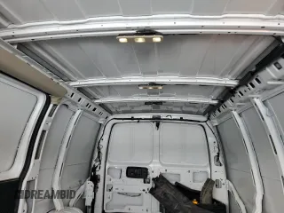 2023 GMC Savana Cargo Van with VIN 1GTW7AFP3P1109993, listed as a Copart auction lot 80681264 with 48,041 mi miles and Salvage Title. Bid and sale history available at carsss.com. Image 10.