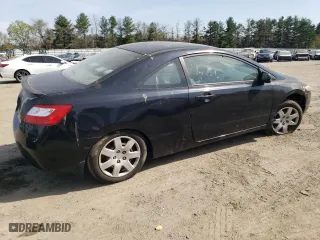 2008 Honda Civic Cpe LX with VIN 2HGFG12608H531205, listed as a Copart auction lot 52524895 with 176,180 mi miles and Clean Title. Bid and sale history available at carsss.com. Image 3.