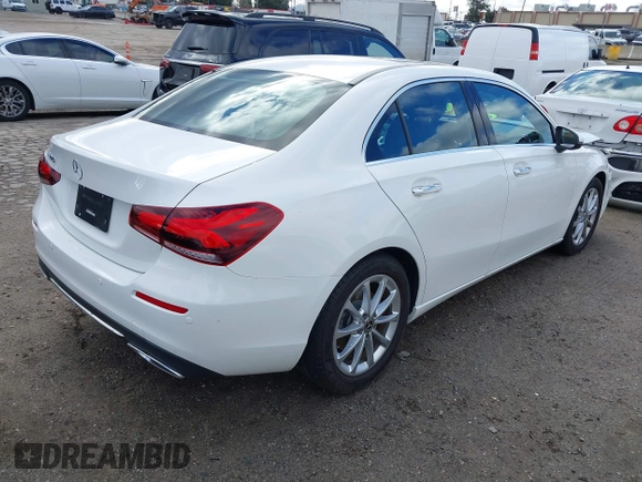 2021 Mercedes-Benz A 220 with VIN W1K3G4EBXMJ268649, listed as a IAAI auction lot 41735225 with 19,056 mi miles and . Bid and sale history available at DreamBid. Image 4.
