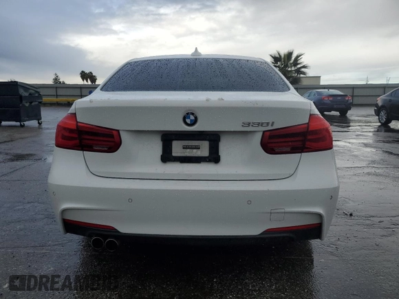 2017 BMW 3 Series 330i with VIN WBA8B9G51HNU09848, listed as a Copart auction lot 48812075 with 105,075 mi miles and Salvage Title. Bid and sale history available at carsss.com. Image 6.