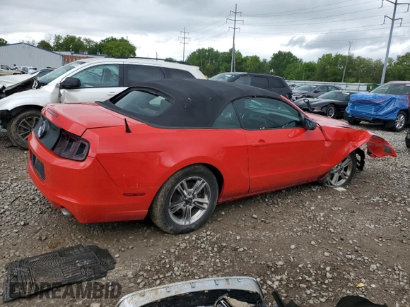 2013 Ford Mustang V6 with VIN 1ZVBP8EM8D5209863, listed as a Copart auction lot 56799405 with 120,342 mi miles and Salvage title. Bid and sale history available at DreamBid. Image 3.