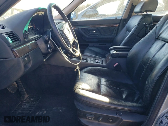 1997 BMW 7 Series 740il with VIN WBAGJ8320VDM04596, listed as a Copart auction lot 46177945 with 0 mi miles and Clean Title. Bid and sale history available at carsss.com. Image 7.