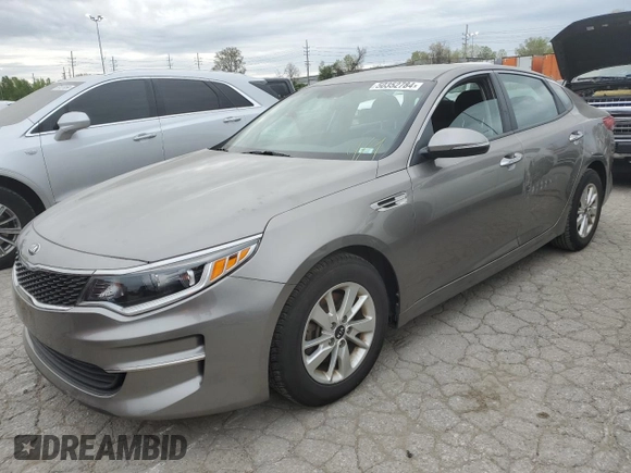 2016 Kia Optima LX with VIN 5XXGT4L3XGG094044, listed as a Copart auction lot 50352784 with 55,341 mi miles and Salvage Title. Bid and sale history available at carsss.com. Image 1.