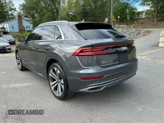 2019 Audi Q8 Premium Plus z VIN WA1BVAF15KD012411, wystawiony jako Copart lot #57753065 z przebiegiem 79 676 mil mil oraz Czysty tytuł • Clean title. Historia ofert i sprzedaży dostępna na DreamBid. Obrazek 2.