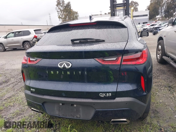2022 Infiniti QX55 Essential with VIN 3PCAJ5K34NF104019, listed as a IAAI auction lot 41603319 with 78,698 mi miles and . Bid and sale history available at DreamBid. Image 16.