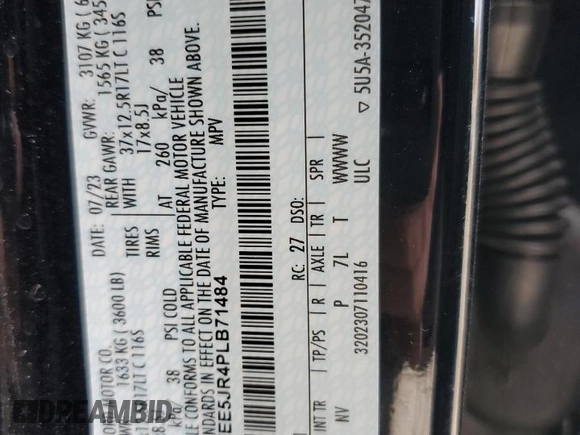 2023 Ford Bronco Raptor with VIN 1FMEE5JR4PLB71484, listed as a Copart auction lot 53314175 with 30,626 mi miles and Salvage title. Bid and sale history available at DreamBid. Image 13.