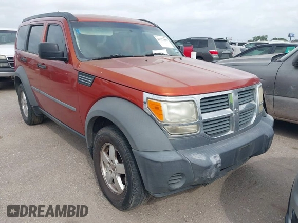 2007 Dodge Nitro SXT with VIN 1D8GT28K07W606463, listed as a IAAI auction lot 41927859 with 194,558 mi miles. Bid and sale history available at carsss.com. Image 1.
