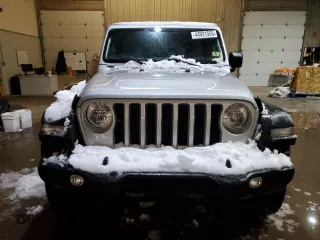 2023 Jeep Wrangler Sport with VIN 1C4HJXDN8PW639488, listed as a Copart auction lot 44931555 with 23,371 mi miles and Salvage Title. Bid and sale history available at DreamBid. Image 5.