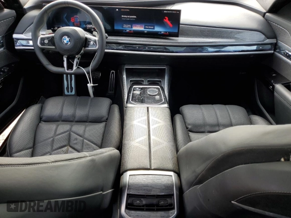 2023 BMW 7 Series 760i xDrive with VIN WBA33EJ08PCL84213, listed as a Copart auction lot 62388195 with 4,984 mi miles and Clean title. Bid and sale history available at DreamBid. Image 8.
