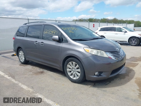 2011 Toyota Sienna XLE AAS with VIN 5TDYK3DC1BS069668, listed as a IAAI auction lot 42055430 with 212,167 mi miles and . Bid and sale history available at DreamBid. Image 1.