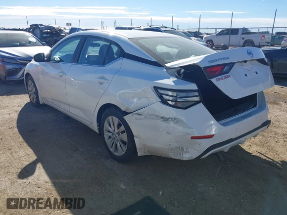 2022 Nissan Sentra S with VIN 3N1AB8BV6NY215551, listed as a IAAI auction lot 41337764 with 50,949 mi miles. Bid and sale history available at carsss.com. Image 3.