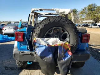 2022 Jeep Wrangler Unlimited Rubicon with VIN 1C4JJXR61NW274975, listed as a Copart auction lot 53778635 with Not provided miles and Non repairable. Bid and sale history available at DreamBid. Image 6.