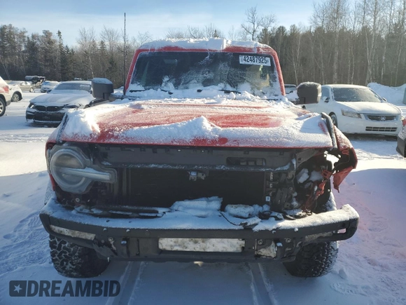 2021 Ford Bronco with VIN 1FMEE5DH3MLA64814, listed as a Copart auction lot 42487925 with 32,725 mi miles and Salvage title. Bid and sale history available at DreamBid. Image 5.
