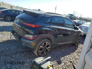 2022 Hyundai Kona Limited with VIN KM8K53A39NU908995, listed as a Copart auction lot 47120785 with 26,796 mi miles and Salvage Title. Bid and sale history available at carsss.com. Image 3.