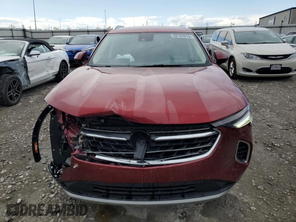 2023 Buick Envision Essence with VIN LRBFZNR47PD023991, listed as a Copart auction lot 52137015 with 19,376 mi miles and Salvage Title. Bid and sale history available at carsss.com. Image 5.