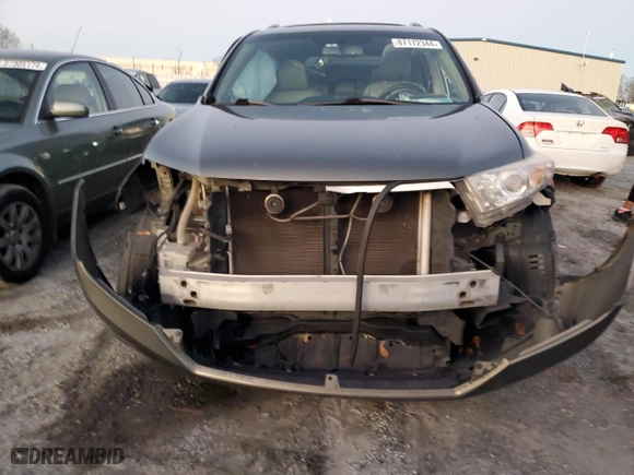 2012 Toyota Highlander Limited with VIN 5TDYK3EH2CS055466, listed as a Copart auction lot 87172344 with 0 mi miles and Salvage Title. Bid and sale history available at carsss.com. Image 5.