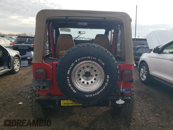 1995 Jeep Wrangler S with VIN 1J4FY19P5SP286022, listed as a Copart auction lot 82615144 with 194,475 mi miles and Clean Title. Bid and sale history available at carsss.com. Image 6.