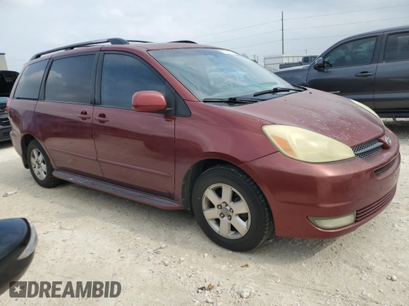 2004 Toyota Sienna XLE with VIN 5TDZA22C04S116499, listed as a Copart auction lot 51080305 with 233,589 mi miles and Clean Title. Bid and sale history available at DreamBid. Image 4.