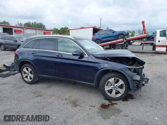 2017 Mercedes-Benz GLC with VIN WDC0G4KB9HF252544, listed as a IAAI auction lot 41983852 with 99,223 mi miles. Bid and sale history available at carsss.com. Image 1.