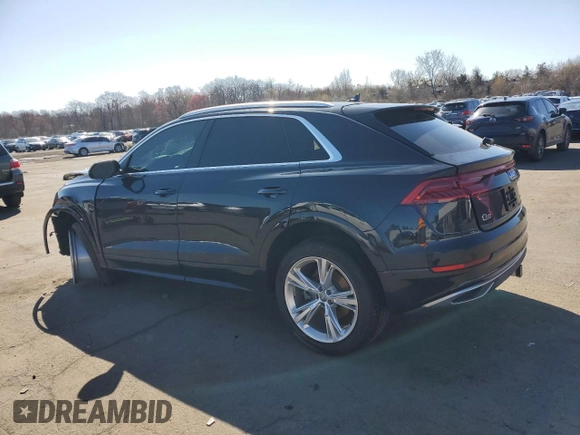 2019 Audi Q8 Prestige with VIN WA1CVAF14KD017958, listed as a Copart auction lot 57843655 with Not provided miles and Salvage title. Bid and sale history available at DreamBid. Image 2.