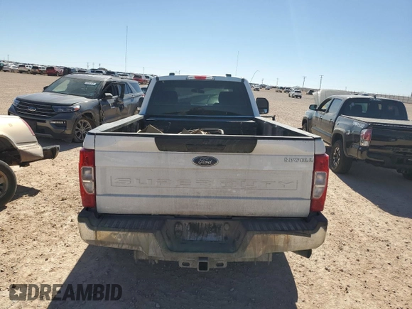 2020 Ford F-250 XL with VIN 1FTBF2A65LEE05736, listed as a Copart auction lot 44045375 with 111,128 mi miles and Salvage title. Bid and sale history available at DreamBid. Image 10.