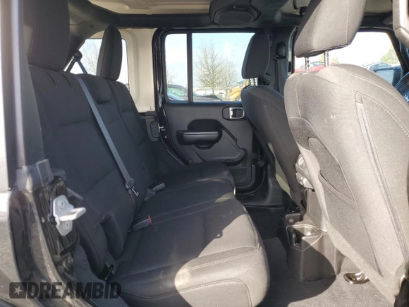 2018 Jeep Wrangler Unlimited Sport with VIN 1C4HJXDN4JW198837, listed as a Copart auction lot 45419485 with 88,654 mi miles and Salvage title. Bid and sale history available at DreamBid. Image 10.