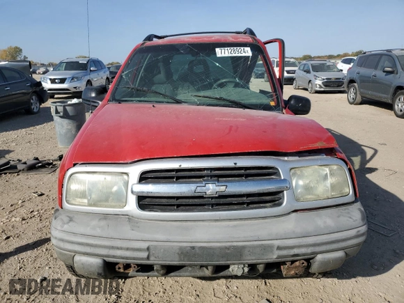 2004 Chevrolet Tracker with VIN 2CNBJ134846911647, listed as a Copart auction lot 77128924 with Not provided miles and Salvage title. Bid and sale history available at DreamBid. Image 5.