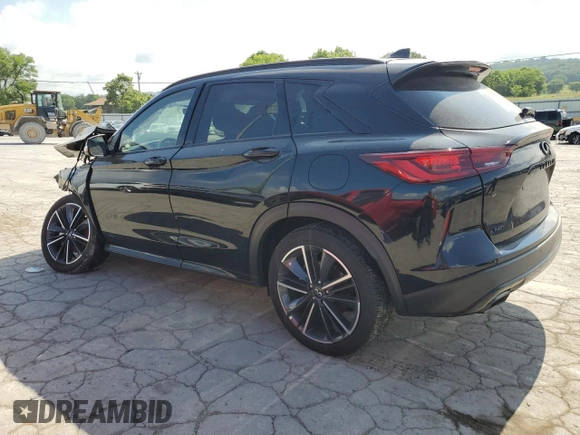 2023 Infiniti QX50 Sport with VIN 3PCAJ5FB0PF114339, listed as a Copart auction lot 57389284 with 11,462 mi miles and Salvage Title. Bid and sale history available at DreamBid. Image 2.