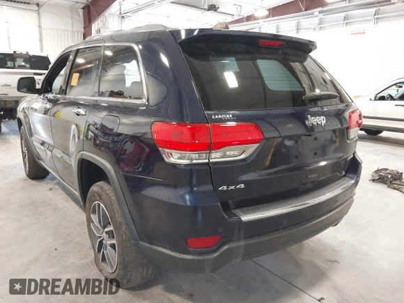 2018 Jeep Grand Cherokee Limited with VIN 1C4RJFBG4JC334582, listed as a IAAI auction lot 42137075 with 57,400 mi miles and . Bid and sale history available at DreamBid. Image 3.
