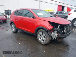 2012 Kia Sportage LX with VIN KNDPB3A26C7342252, listed as a IAAI auction lot 41558546 with 1 mi miles. Bid and sale history available at carsss.com. Image 1.