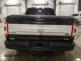 2021 Ford F-150 XL with VIN 1FTFW1E8XMFA60626, listed as a Copart auction lot 59410735 with 95,684 mi miles and Salvage title. Bid and sale history available at DreamBid. Image 6.