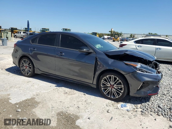 2022 Kia Forte GT with VIN 3KPF44AC5NE473406, listed as a Copart auction lot 48672035 with 16,297 mi miles and Salvage Title. Bid and sale history available at carsss.com. Image 4.