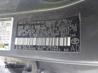 2005 Toyota Corolla CE with VIN 2T1BR30E55C400130, listed as a IAAI auction lot 42164407 with Not provided miles and . Bid and sale history available at DreamBid. Image 9.