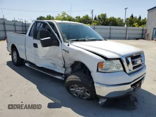 2008 Ford F-150 XL with VIN 1FTPX12548FC17360, listed as a Copart auction lot 61104765 with Not provided miles and Salvage title. Bid and sale history available at DreamBid. Image 4.