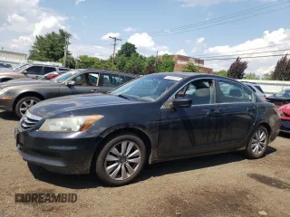 2011 Honda Accord EX with VIN 1HGCP2F77BA017840, listed as a Copart auction lot 62904745 with 121,104 mi miles and Salvage title. Bid and sale history available at DreamBid. Image 1.